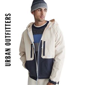 NEW Without Walls UO Urban Outfitters Blocked Hooded Jacket M